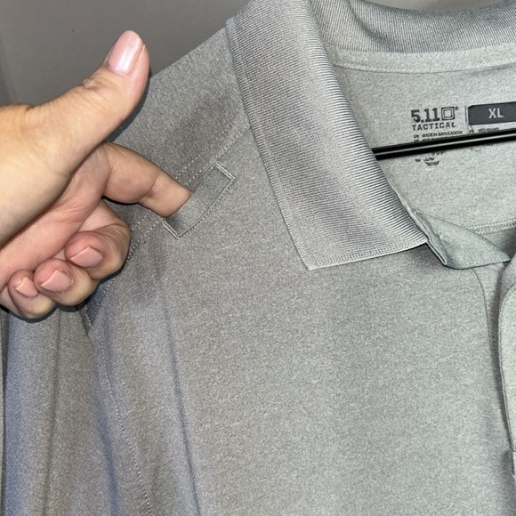 5.11 practical short sleeve gray button up polo. Size XL. EUC. - Picture 3 of 6